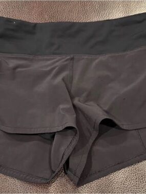 lululemon athletica speed up Black Layered Athletic Shorts